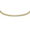 Pulsera de cadena tipo tenis Ellis Pavé Glitz de latón dorado Pulsera de cadena tipo tenis Ellis Pavé Glitz de latón dorado