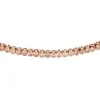 Pulsera de cadena tipo tenis Ellis Pavé Glitz en latón tono oro rosa Pulsera de cadena tipo tenis Ellis Pavé Glitz en latón tono oro rosa