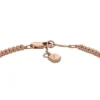 Pulsera de cadena tipo tenis Ellis Pavé Glitz en latón tono oro rosa Pulsera de cadena tipo tenis Ellis Pavé Glitz en latón tono oro rosa