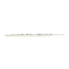 Pulsera de cuentas con cadena de howlita apiladas Pulsera de cuentas con cadena de howlita apiladas