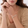 Pulsera de cuentas con cadena de howlita apiladas Pulsera de cuentas con cadena de howlita apiladas