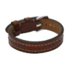 Pulsera de cuero marrón con pespuntes Everett Pulsera de cuero marrón con pespuntes Everett