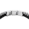 Pulsera de cuero negro con cuentas Townsman Pulsera de cuero negro con cuentas Townsman