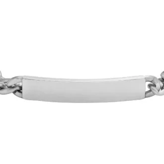 Pulsera de identificación Ellis de acero inoxidable