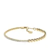 Pulsera de tenis con eslabones en forma de corazón de latón dorado Sutton Love-All Pulsera de tenis con eslabones en forma de corazón de latón dorado Sutton Love-All