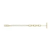 Pulsera Heritage Pearl D-Link de acero inoxidable dorado Pulsera Heritage Pearl D-Link de acero inoxidable dorado