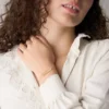 Pulsera identificativa Sadie de acero inoxidable dorado Pulsera identificativa Sadie de acero inoxidable dorado