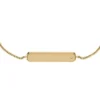 Pulsera identificativa Sadie de acero inoxidable dorado Pulsera identificativa Sadie de acero inoxidable dorado