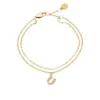 Pulsera Sutton Horseshoe de acero inoxidable dorado con múltiples vueltas Pulsera Sutton Horseshoe de acero inoxidable dorado con múltiples vueltas