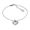 Pulsera Sutton Legacy Heart de acero inoxidable con cadena giratoria Pulsera Sutton Legacy Heart de acero inoxidable con cadena giratoria