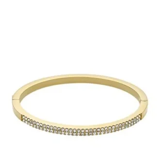 Pulsera tipo esclava Ellis Pavé Glitz de acero inoxidable dorado