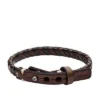 Pulsera trenzada informal vintage Bronson Marrón y negro