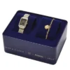 Raquel Reloj y brazalete de acero inoxidable bicolor con tres agujas y fecha Raquel Reloj y brazalete de acero inoxidable bicolor con tres agujas y fecha
