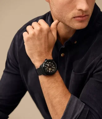 Reloj automático Bronson de acero inoxidable negro