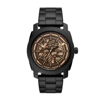 Reloj automático de acero inoxidable negro Reloj automático de acero inoxidable negro