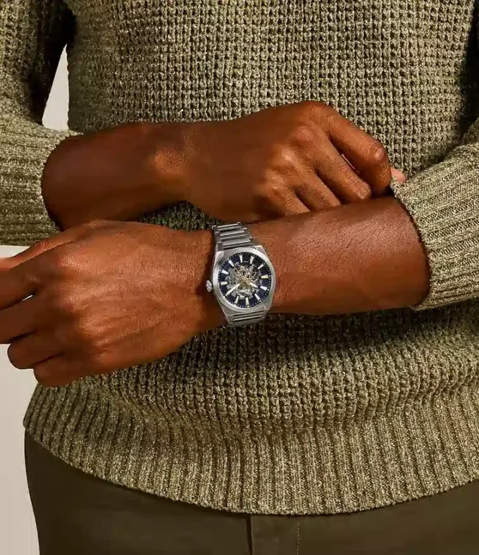 Reloj automático Everett de acero inoxidable Reloj automático Everett de acero inoxidable