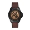 Reloj Bronson automático con correa de piel marrón LiteHide™ Reloj Bronson automático con correa de piel marrón LiteHide™