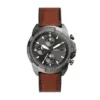 Reloj Bronson Chronograph de cuero marrón LiteHide™ Reloj Bronson Chronograph de cuero marrón LiteHide™