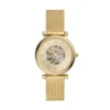 Reloj Carlie automático con malla de acero inoxidable dorado Reloj Carlie automático con malla de acero inoxidable dorado