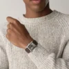 Reloj Carraway automático de piel de cocodrilo marrón Reloj Carraway automático de piel de cocodrilo marrón