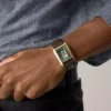 Reloj Carraway automático de piel de cocodrilo marrón Reloj Carraway automático de piel de cocodrilo marrón