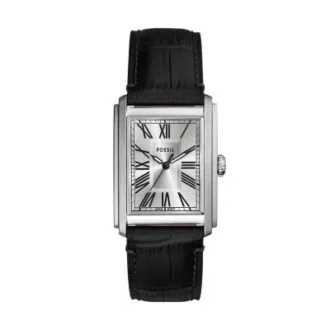 Reloj Carraway de tres agujas con correa de piel de cocodrilo negra Reloj Carraway de tres agujas con correa de piel de cocodrilo negra