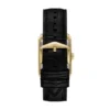 Reloj Carraway de tres agujas con correa de piel de cocodrilo negra