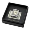 Reloj Carraway de tres agujas con pinza para billetes