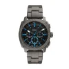 Reloj cronógrafo de acero inoxidable ahumado con mecanismo mecánico Reloj cronógrafo de acero inoxidable ahumado con mecanismo mecánico