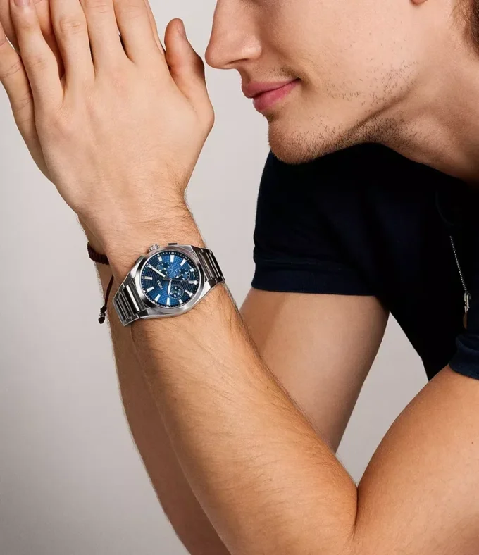Reloj cronógrafo Everett de acero inoxidable