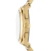 Reloj cronógrafo Everett de acero inoxidable dorado