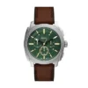 Reloj cronógrafo Machine con correa de cuero marrón