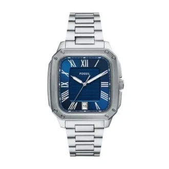 Reloj Crosby de acero inoxidable con tres agujas y fecha