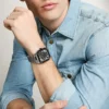 Reloj Crosby de acero inoxidable con tres agujas y fecha Reloj Crosby de acero inoxidable con tres agujas y fecha