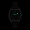 Reloj Crosby de tres agujas con correa de cuero marrón Reloj Crosby de tres agujas con correa de cuero marrón