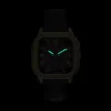 Reloj Crosby de tres agujas con correa de cuero negro Reloj Crosby de tres agujas con correa de cuero negro