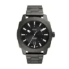 Reloj de acero inoxidable ahumado con tres agujas y fecha Reloj de acero inoxidable ahumado con tres agujas y fecha