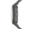 Reloj de acero inoxidable ahumado con tres agujas y fecha Reloj de acero inoxidable ahumado con tres agujas y fecha