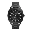 Reloj de acero inoxidable negro con tres agujas y fecha Reloj de acero inoxidable negro con tres agujas y fecha