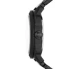 Reloj de acero inoxidable negro con tres agujas y fecha Reloj de acero inoxidable negro con tres agujas y fecha