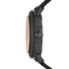 Reloj de cuero LiteHide™ marrón oscuro con tres agujas y fecha Reloj de cuero LiteHide™ marrón oscuro con tres agujas y fecha