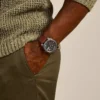 Reloj de cuero marrón con tres agujas y fecha Reloj de cuero marrón con tres agujas y fecha
