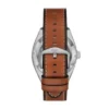Reloj Everett automático de piel marrón