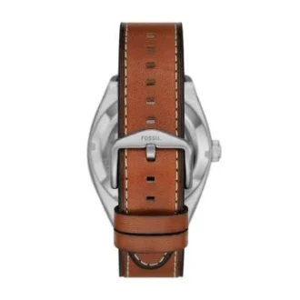 Reloj Everett automático de piel marrón