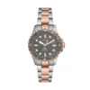 Reloj Fossil Blue Dive de acero inoxidable bicolor con tres agujas Reloj Fossil Blue Dive de acero inoxidable bicolor con tres agujas