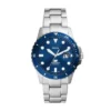 Reloj Fossil Blue Dive de acero inoxidable con tres agujas y fecha Reloj Fossil Blue Dive de acero inoxidable con tres agujas y fecha