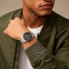Reloj Fossil Blue Dive de acero inoxidable con tres agujas y fecha Reloj Fossil Blue Dive de acero inoxidable con tres agujas y fecha