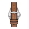 Reloj Fossil Blue Dive de tres agujas con fecha y correa de piel LiteHide™ color canela Reloj Fossil Blue Dive de tres agujas con fecha y correa de piel LiteHide™ color canela