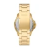 Reloj Fossil Blue GMT de acero inoxidable dorado Reloj Fossil Blue GMT de acero inoxidable dorado