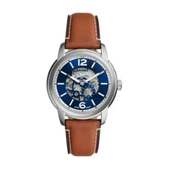 Reloj Fossil Heritage automático con correa de piel marrón